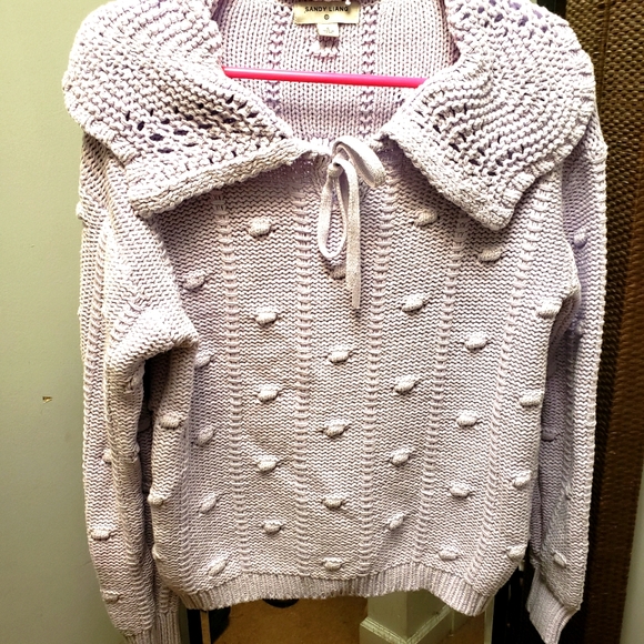 Sandy Liang x Target Lavender Collared Pullover Sweater - - Picture 4 of 4